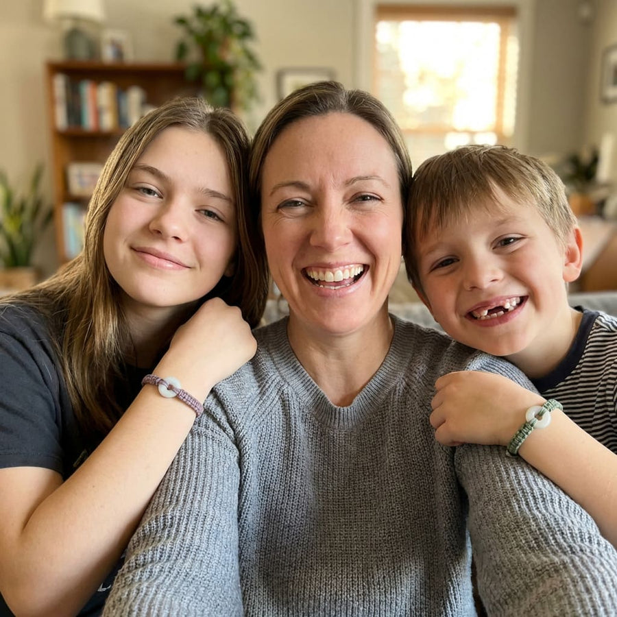 Child wearing the Jadea bracelet
